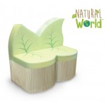 Set Canapea Sofa Fotoliu si Masuta in forma de frunza Natural World - Lumea Naturala - Mobiler moale pentu copii